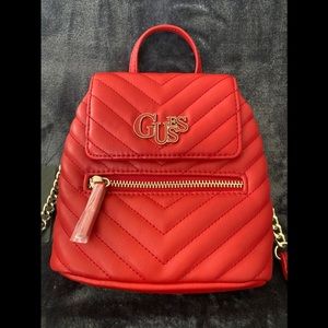Guess red purse with tag